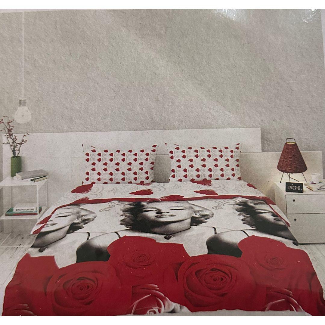 mastro bianco lenzuolo completo letto matrimoniale - platino3d - foto 1